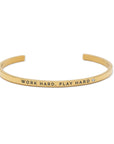 OLLA Work Hard Play Hard Bracelet - Adjustable & Durable in Silver, Rose Gold, Gold by Olla at www.brixbailey.com