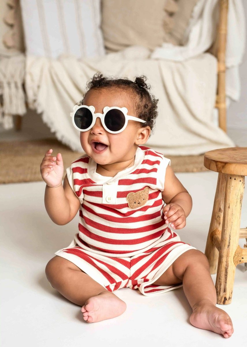 The Bear Beach Stripe Shorts &amp; T-Shirt