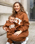 COZY Mini Tracksuit Brown Sets