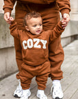 COZY Mini Tracksuit Brown Sets