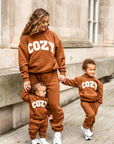 COZY Mini Tracksuit Brown Sets