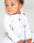 Bear Cotton Zip Sleepsuit One Piece