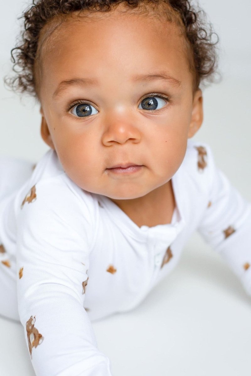 Bear Cotton Zip Sleepsuit One Piece