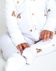 Bear Cotton Zip Sleepsuit One Piece