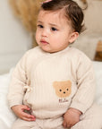 The Teddy Bear Boucle Wrap Baby Grow Romper