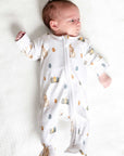 Cozy Easter Bunny Bamboo & Organic Cotton Zip Sleepsuit One Piece