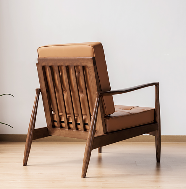 Classic C02 Armchair, Green Leather &amp; Wood