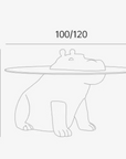 Hippo Coffee Table, Side Table, Glass