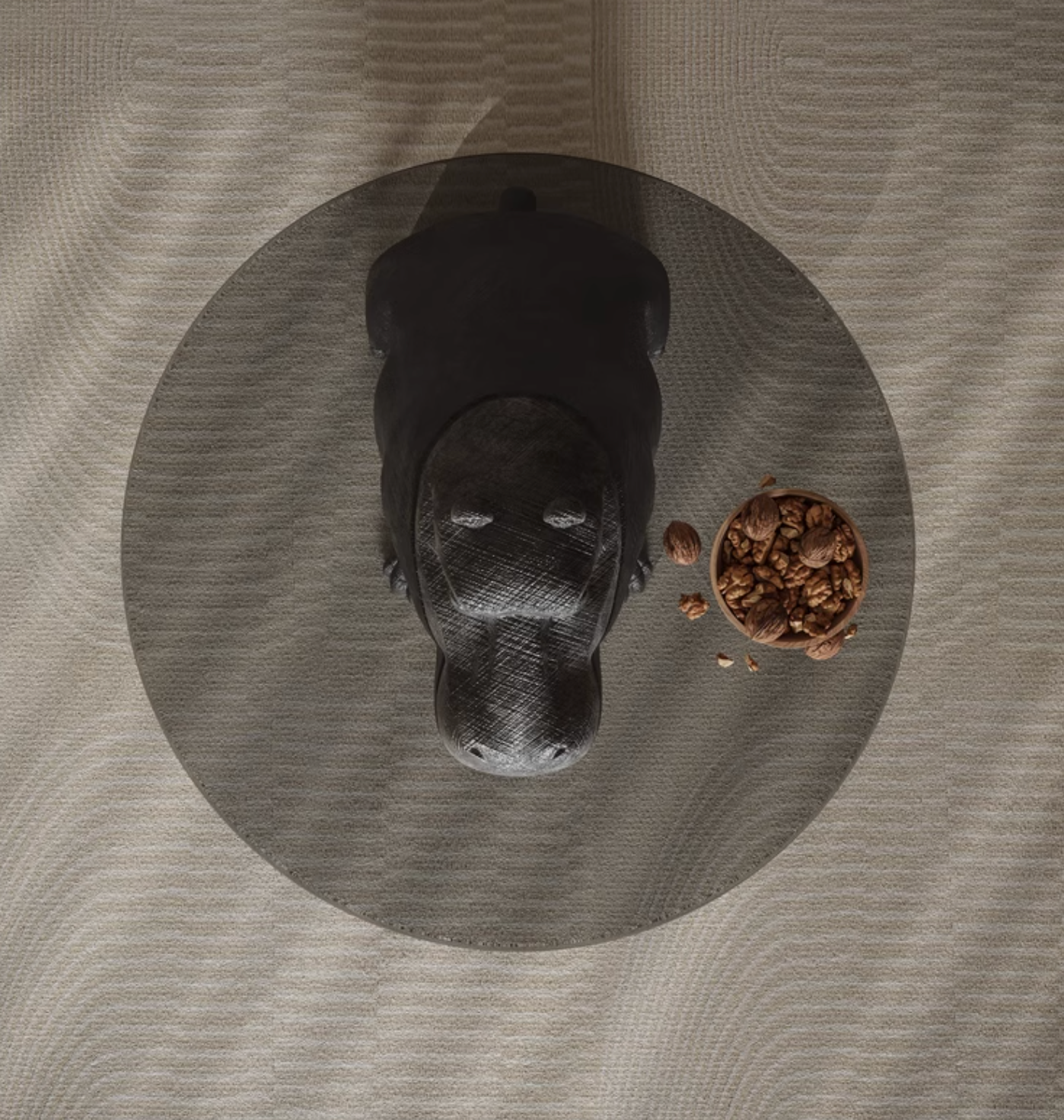 Hippo Coffee Table, Side Table, Glass