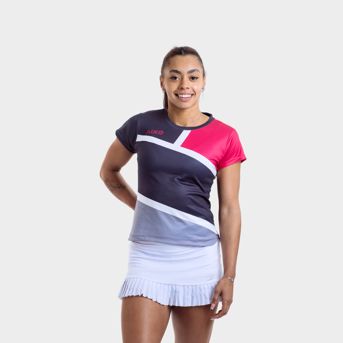 Aixo Court Womens Top Graphite
