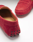 Women's Penny Driving Loafers, red suede