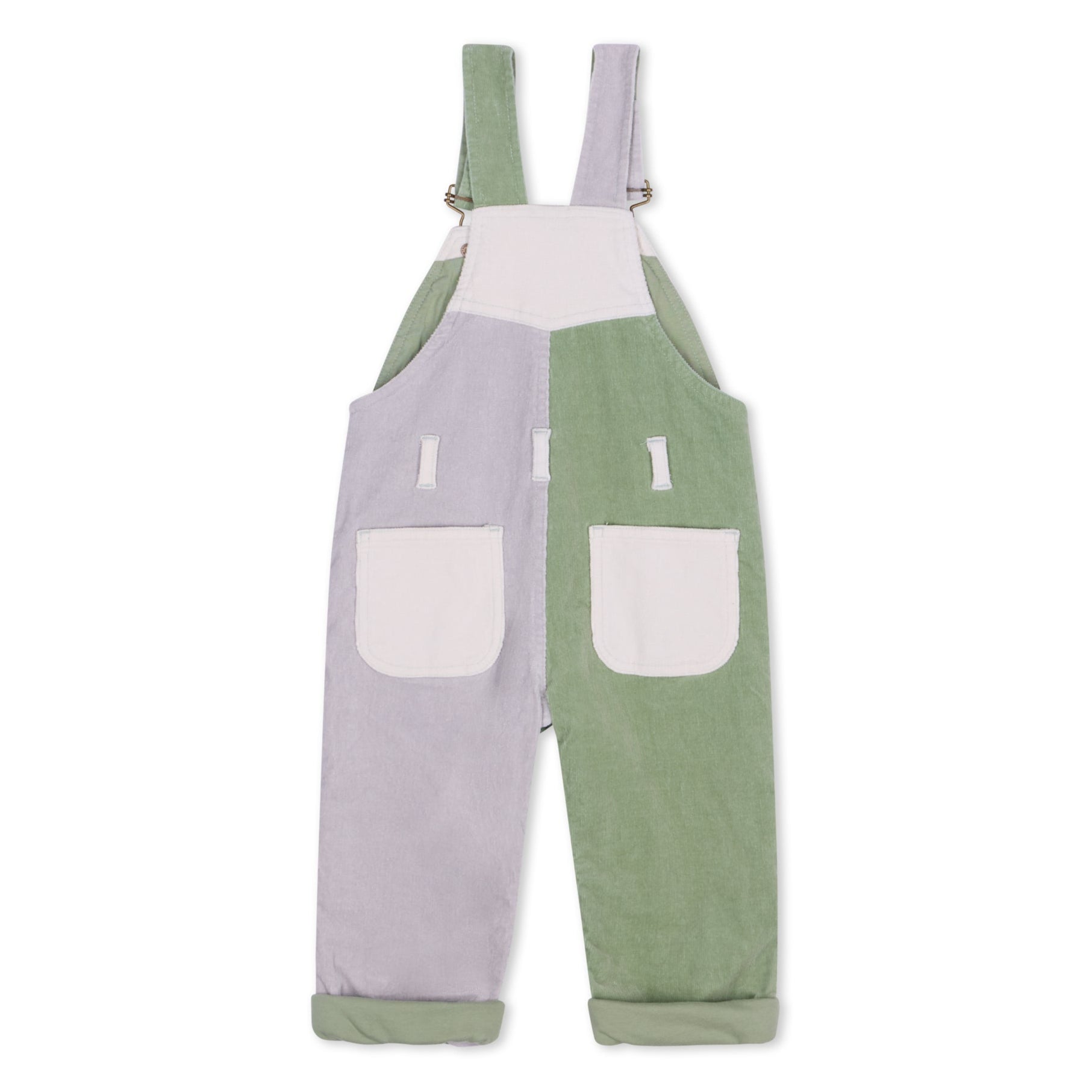 Waterlilies Patchwork Corduroy Dungarees