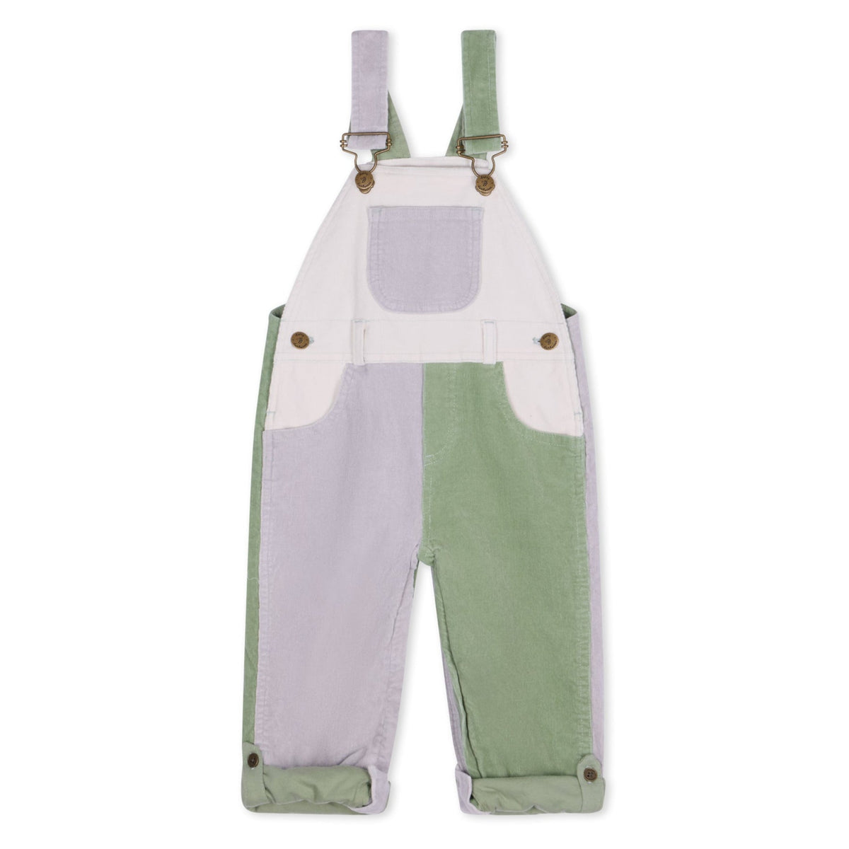 Waterlilies Patchwork Corduroy Dungarees
