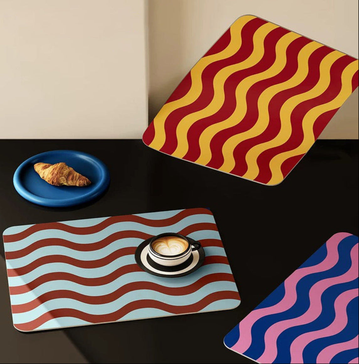 Wavy Mix & Match Placemats Set of 4