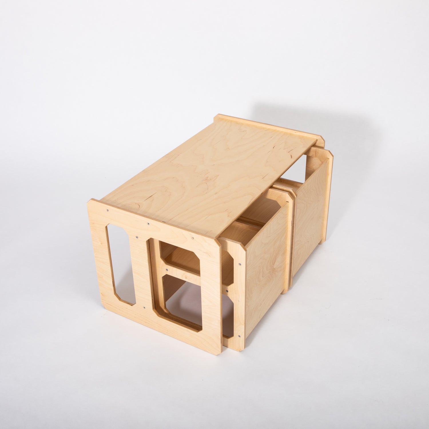 Montessori Weaning Table and Chair Set with Two Chairs