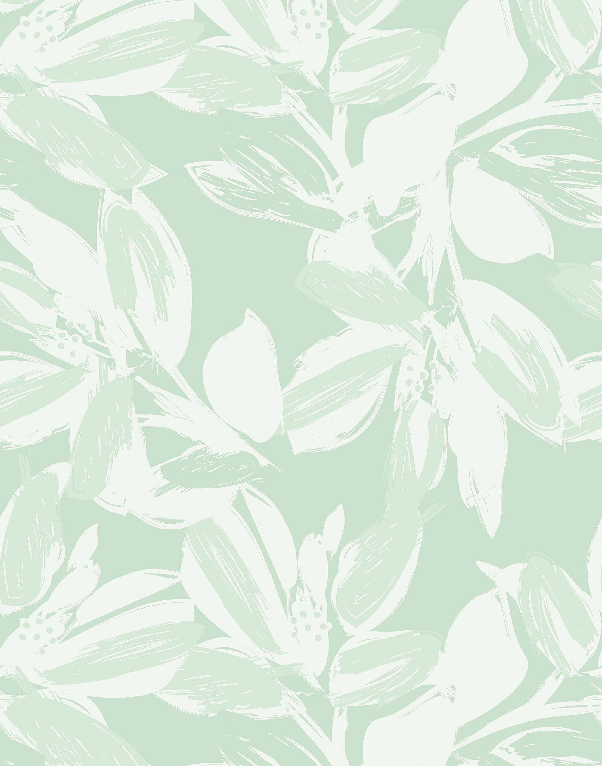 Pitch Abstract Floral Wallpaper