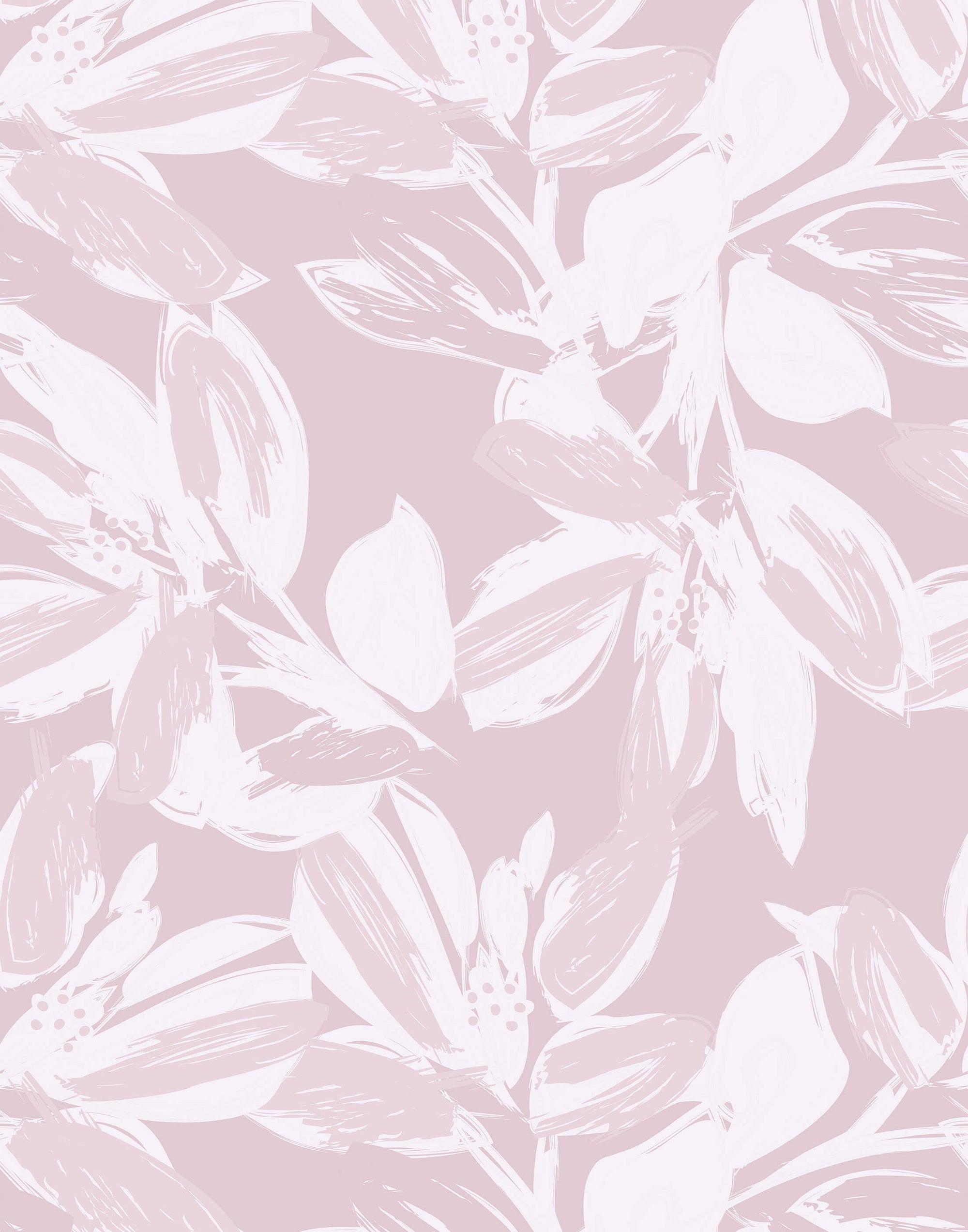 Pitch Abstract Floral Wallpaper