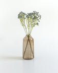 Handblown Hammered Glass Bud Vase