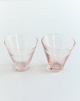 Handblown Hammered Funneled Glasses | Set of 2-4