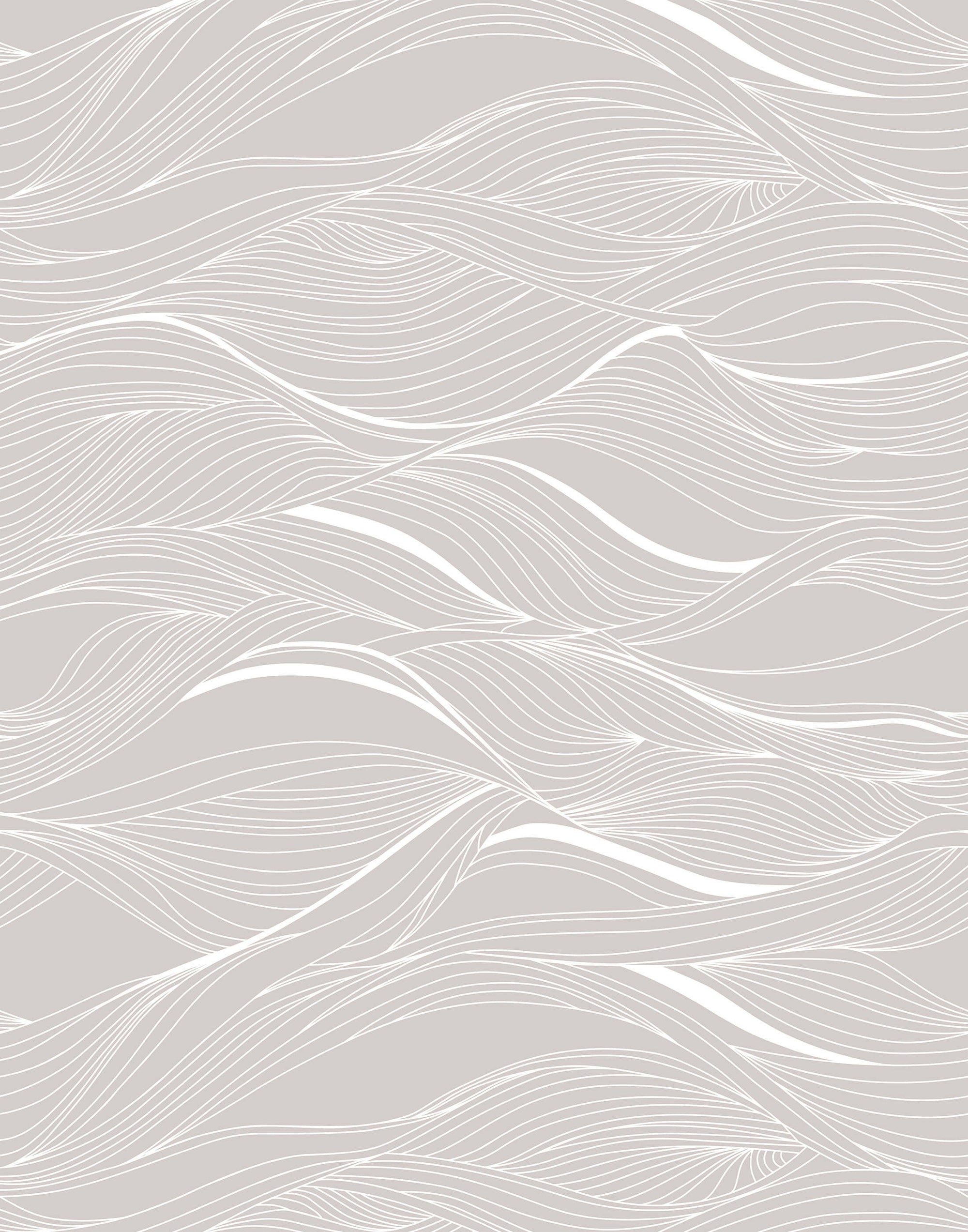 Whisper Abstract Wavy Line Wallpaper