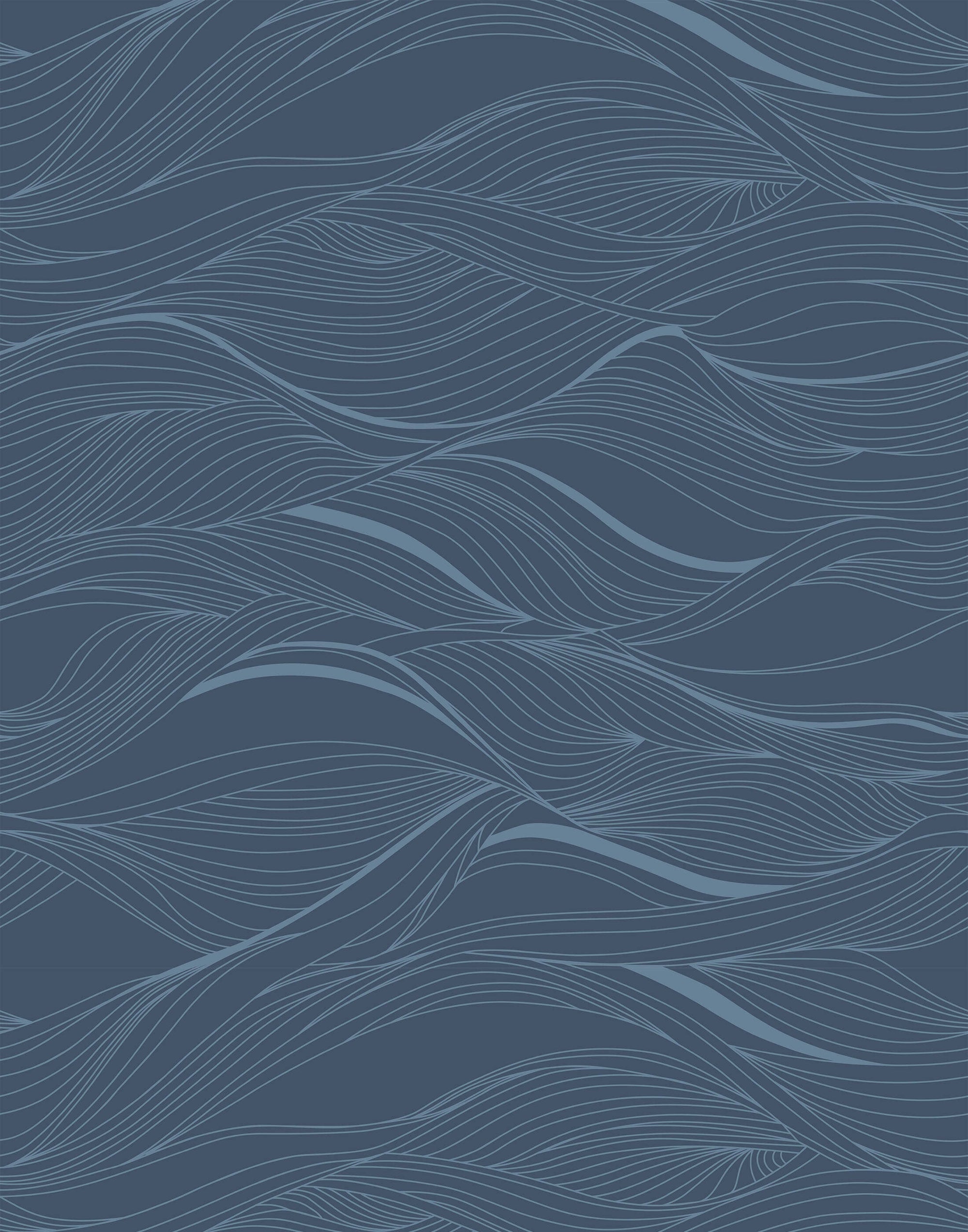 Whisper Abstract Wavy Line Wallpaper