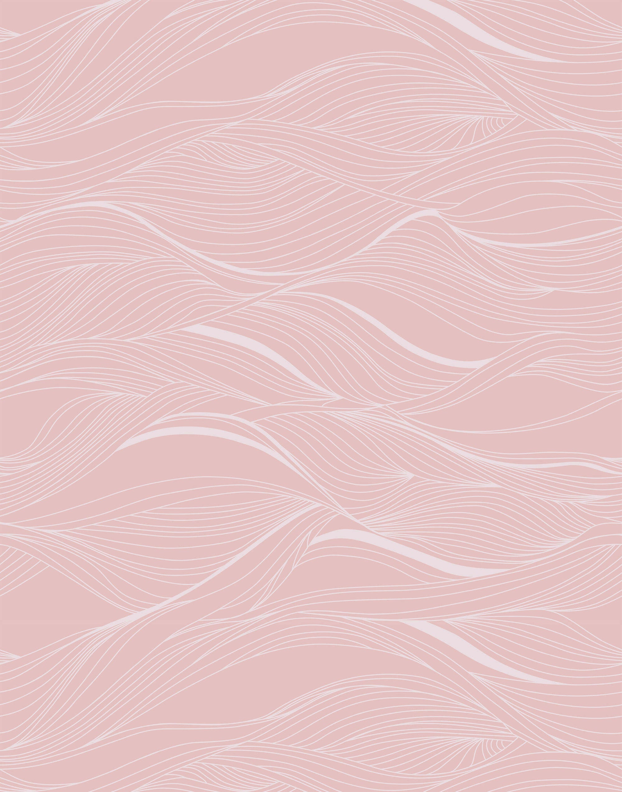 Whisper Abstract Wavy Line Wallpaper