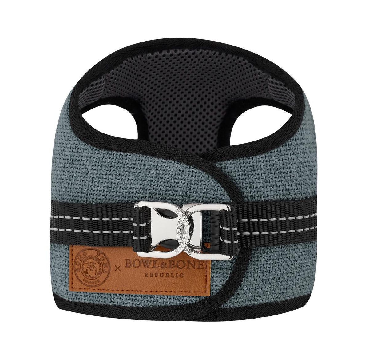 Soho Poms x Bowl & Bone Republic Mayfair Harness - Ocean