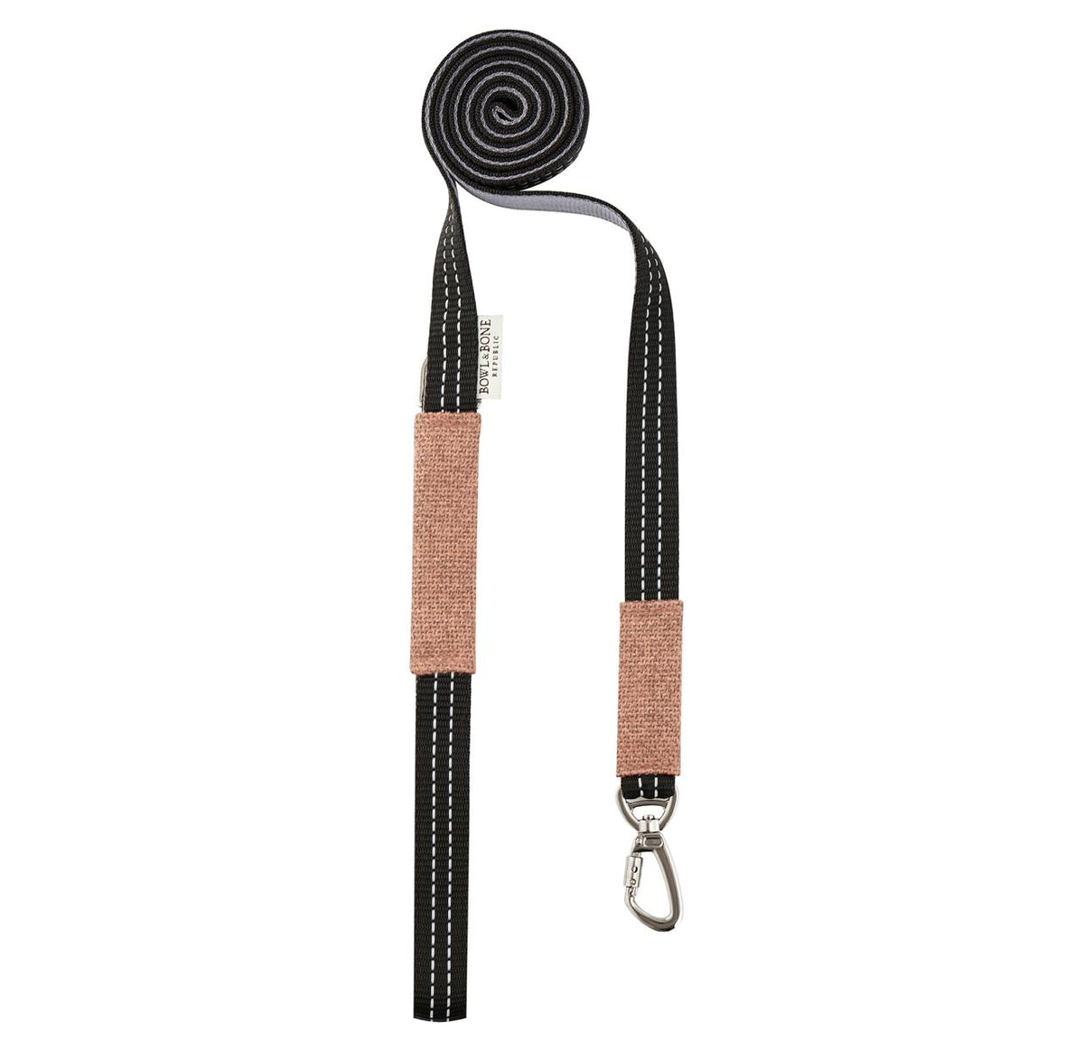 Soho Poms x Bowl &amp; Bone Republic Dog Lead - Salmon