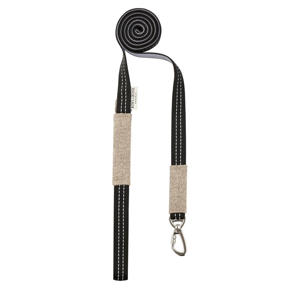 Soho Poms x Bowl &amp; Bone Republic Dog Lead - Cream