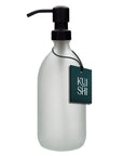 White Glass Soap Dispenser