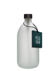 White Glass Bottle and Cap