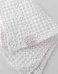 Honeycomb Waffle Towel White