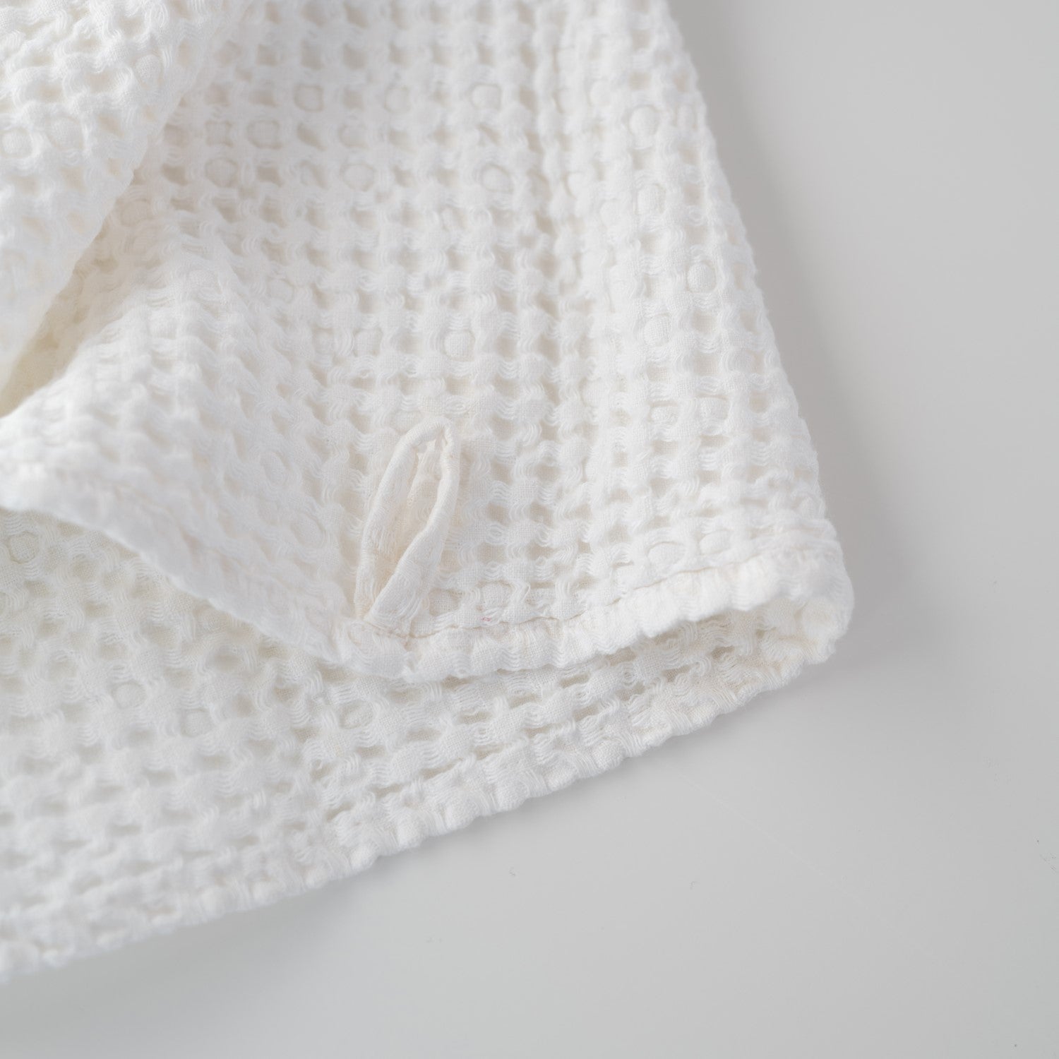 Honeycomb Waffle Towel White