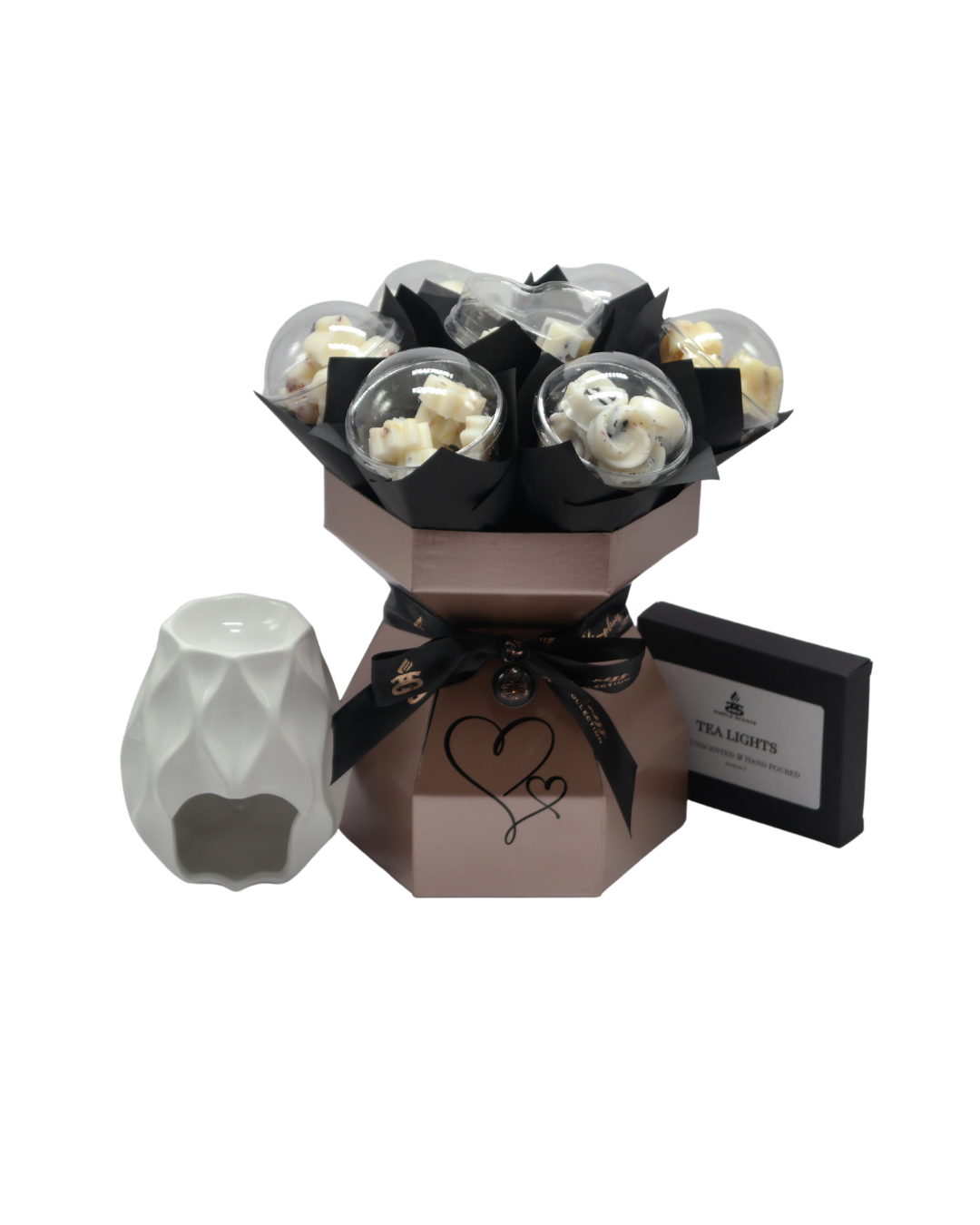 Simple Scents Elegance Wax Melt Flower Bouquet &amp; Wax Melt Burner Gift Set