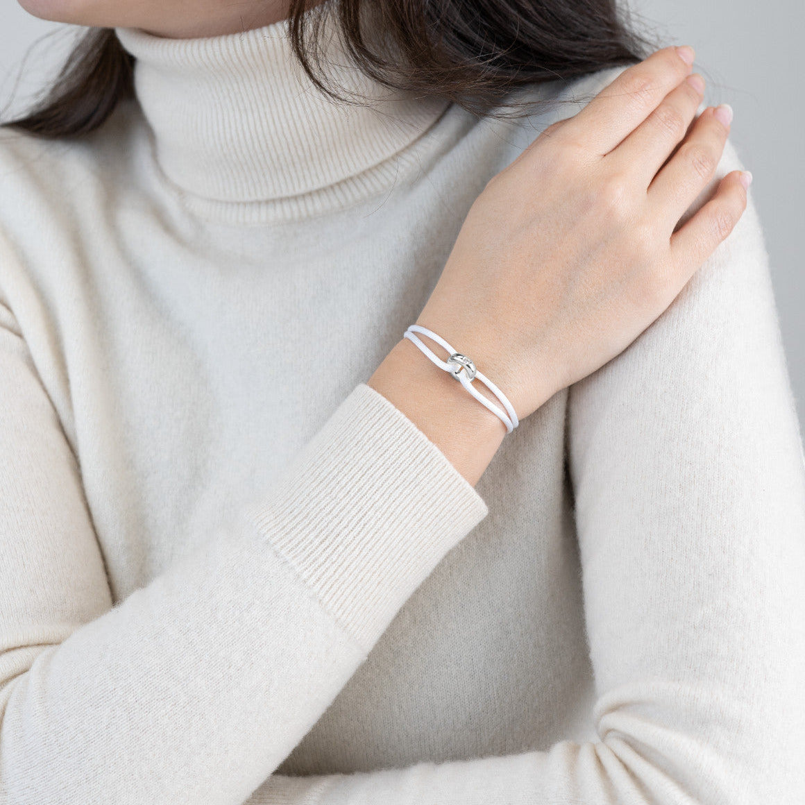 Silver Soho Diamond Cord Bracelet