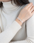 Silver Soho Diamond Cord Bracelet