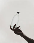 White Glass Bottle and Cap