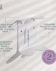 White Double Bottle Holder