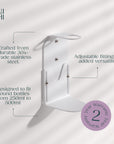 White Single Bottle Holder
