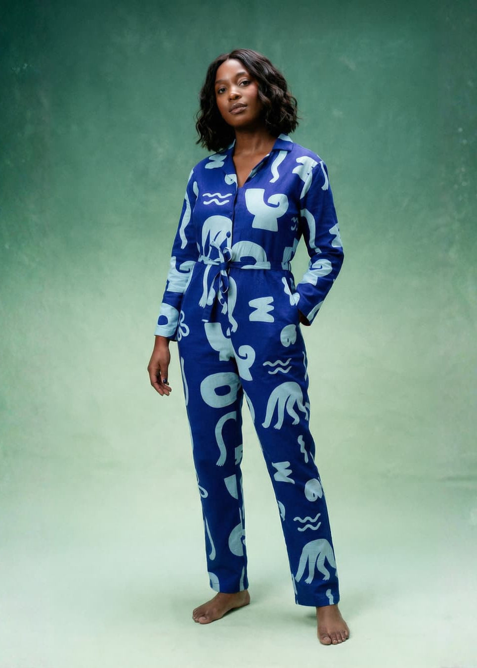 Organic Cotton &amp; Linen Jumpsuit