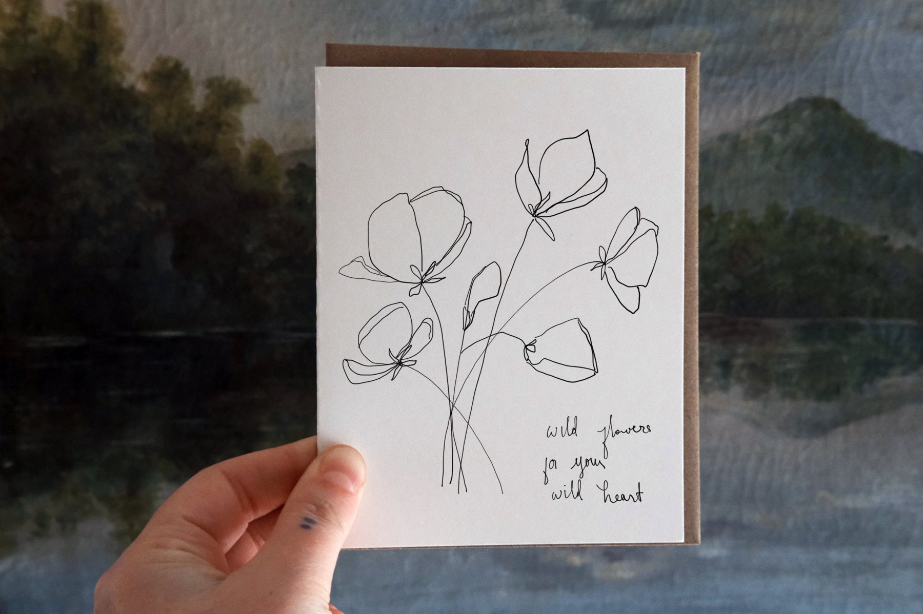 Wild Flowers For your Wild Heart Greeting Card-0