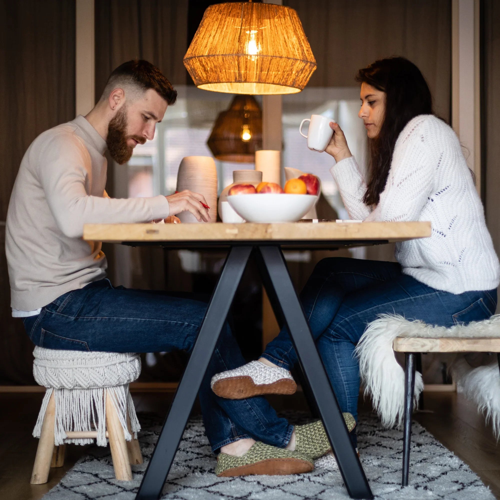 Classic Slip On Wool Slippers