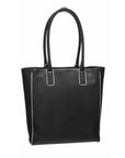 NEW Vegan Black Soft Leather Day Tote Bag