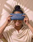 Namaste Embroidered Linen and Lavender Eye Pillow
