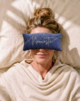 Namaste Embroidered Linen and Lavender Eye Pillow