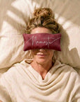 Namaste Embroidered Linen and Lavender Eye Pillow