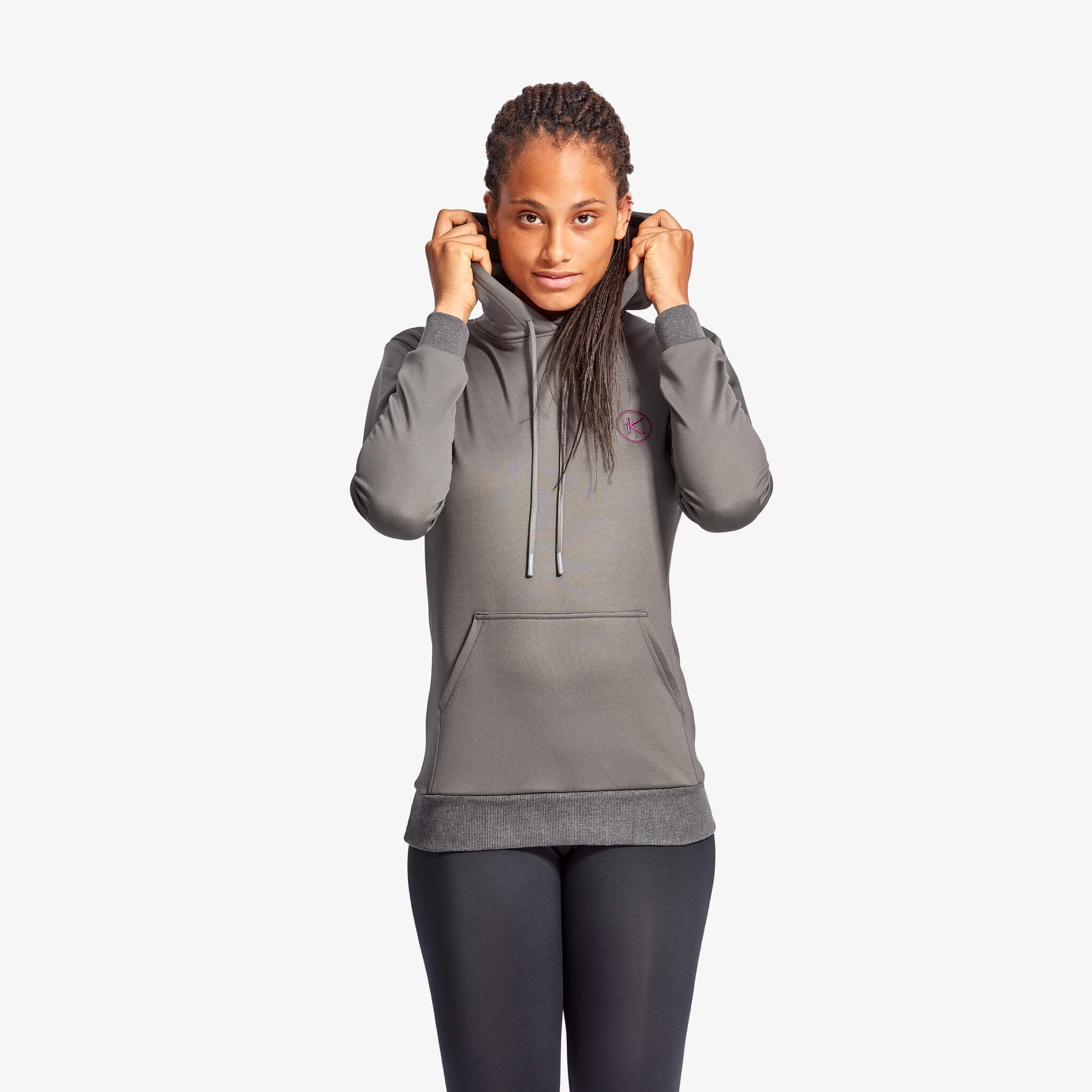 Women's Infrared Hoodie - Grey &amp; Blue