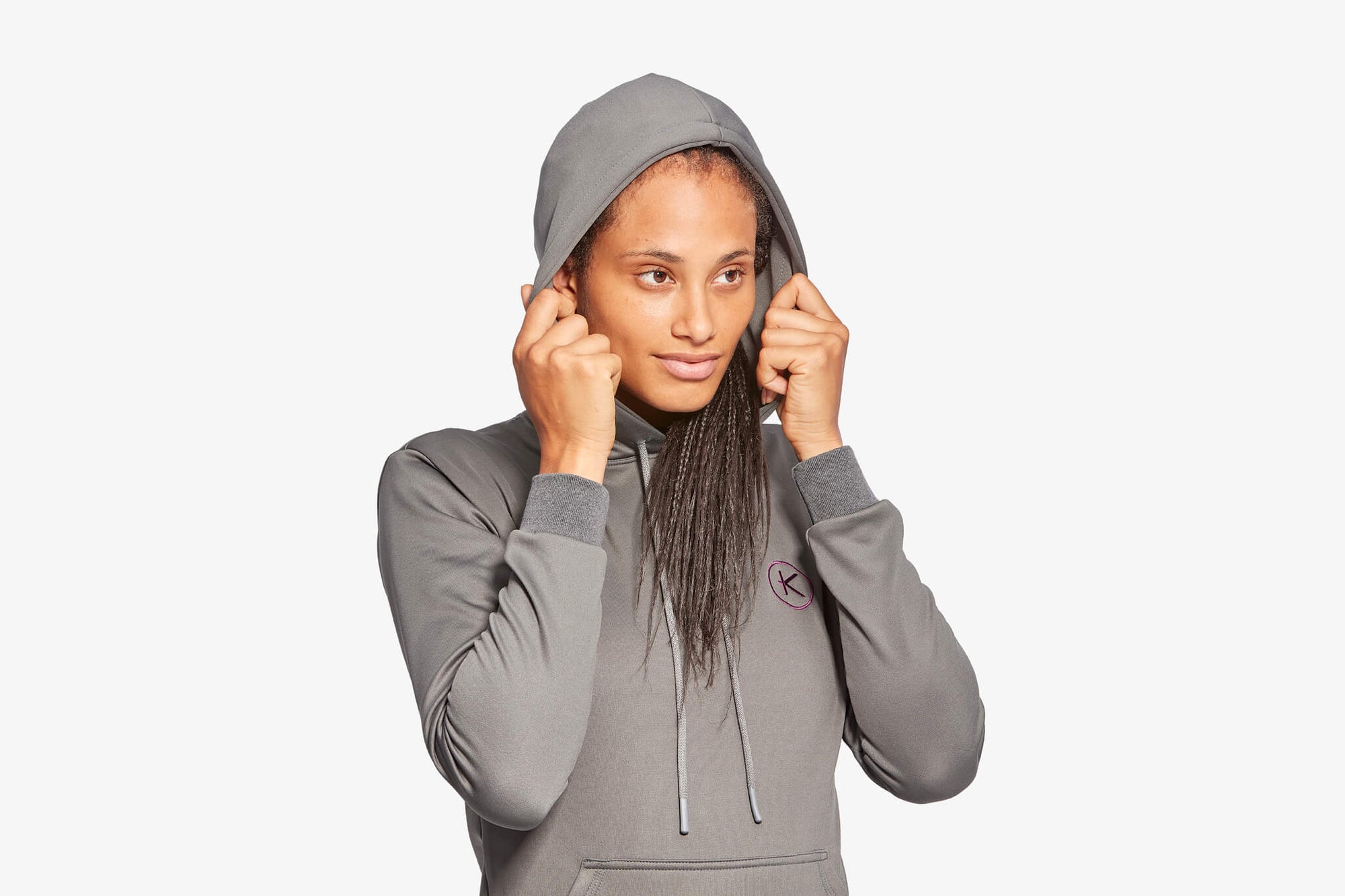 Women's Infrared Hoodie - Grey &amp; Blue