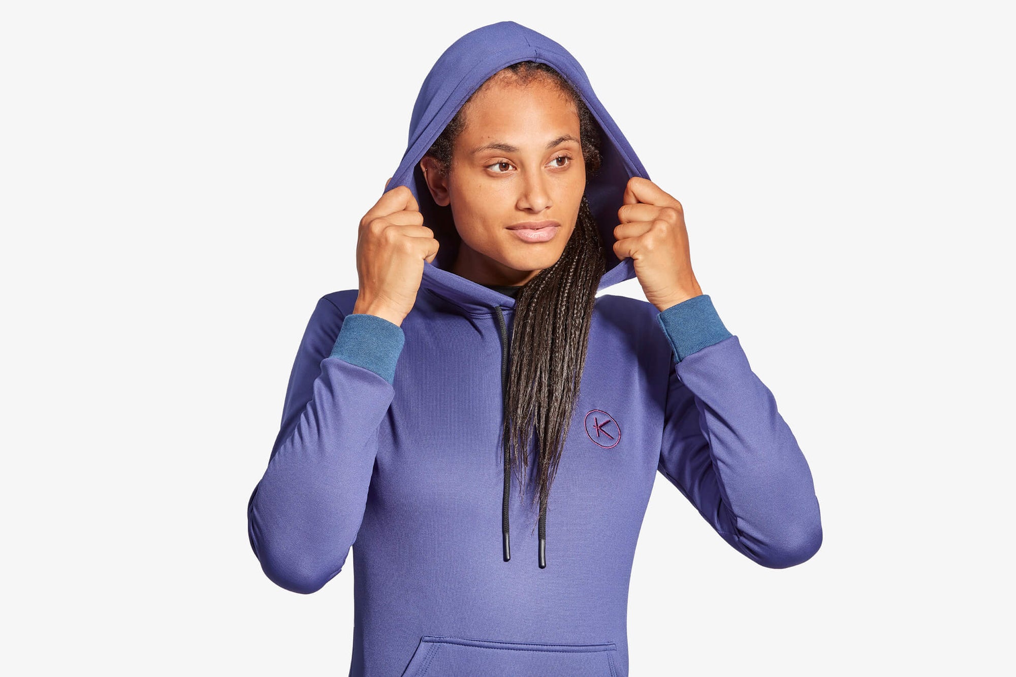 Women's Infrared Hoodie - Grey &amp; Blue