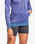 Women's Infrared Hoodie - Grey & Blue